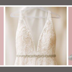 Stunning Altered XL Wedding Dress with Removable Train;  Impresionante vestido d